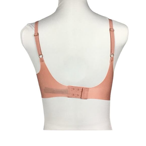 Victoria's Secret Very Sexy Push Up Plunge Pale Iced Coral Pink Bra size 32DD - Picture 9 of 12